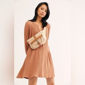 Free People Beach Blossom Button-Up T-Shirt Dress